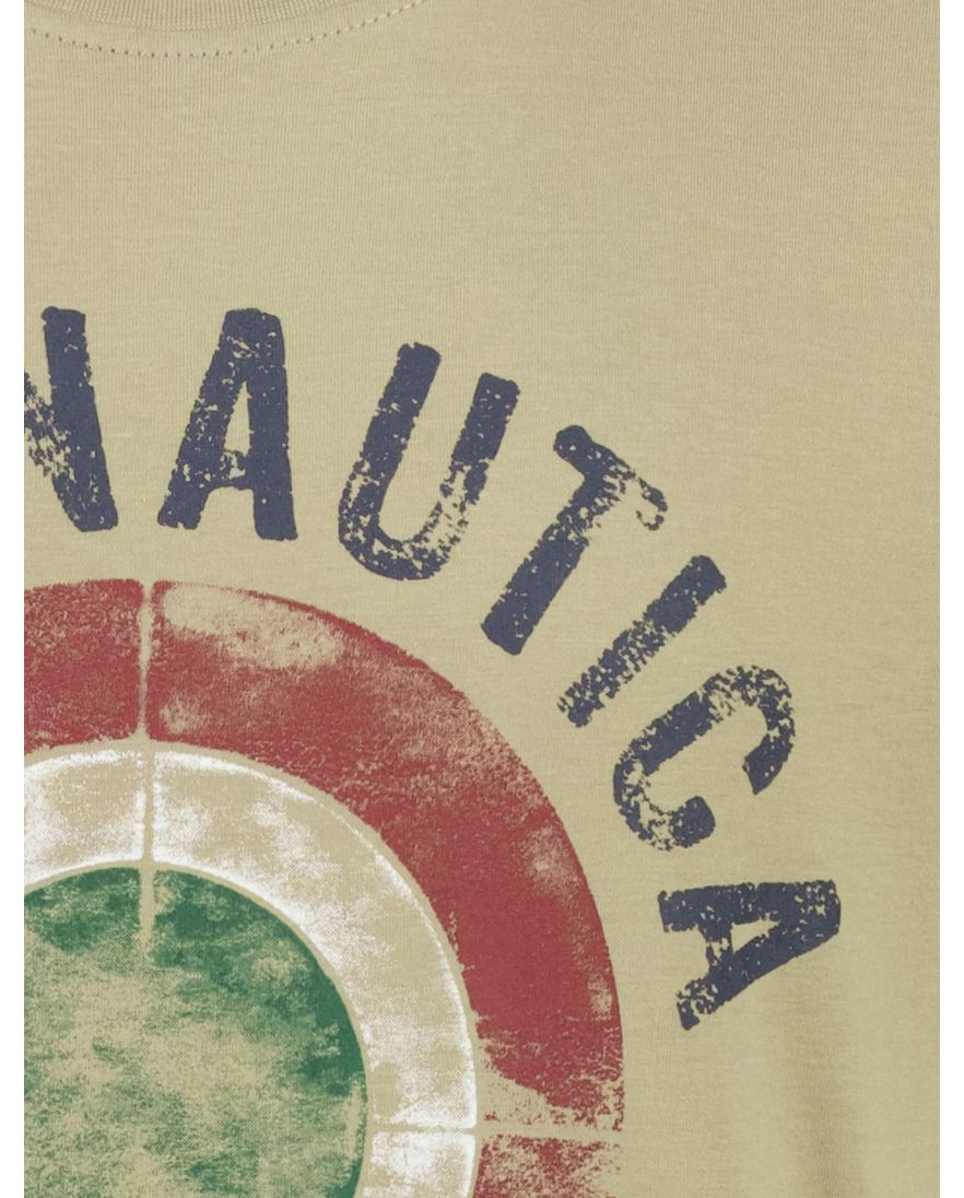 Aeronautica Militaire t-shirt bruin met opdruk