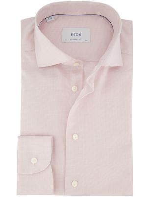 Eton Contemporary fit overhemd wide collar Eton roze