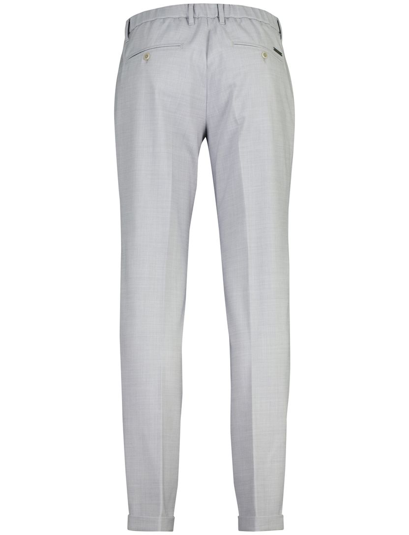 Pantalon flatfront Alberto grijs wol slim fit