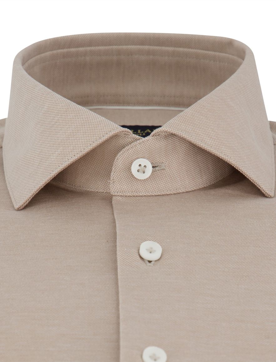 Cavallaro overhemd beige cutaway boord