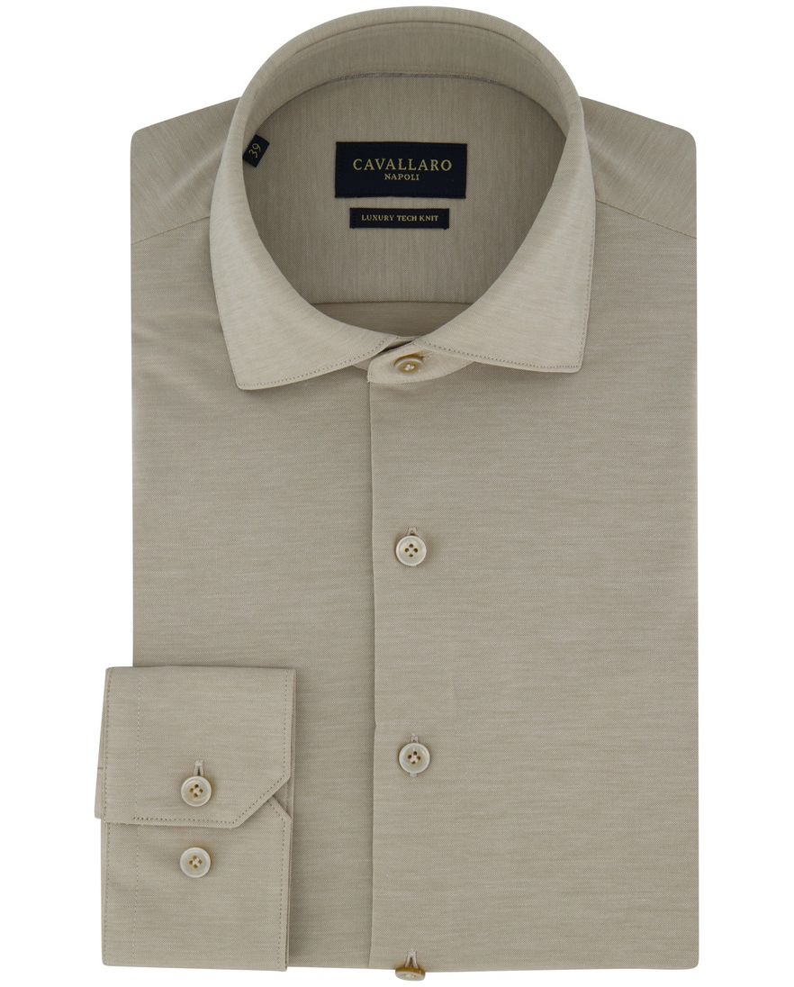 beige overhemd Cavallaro cutaway boord