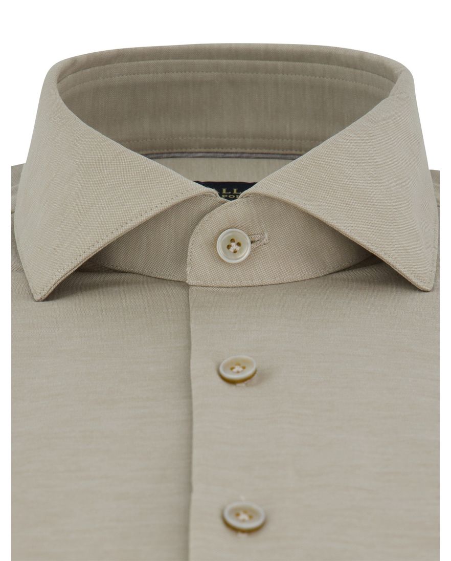 beige overhemd Cavallaro cutaway boord