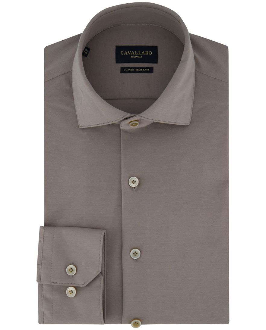 Grijs overhemd Cavallaro Compattio slim fit