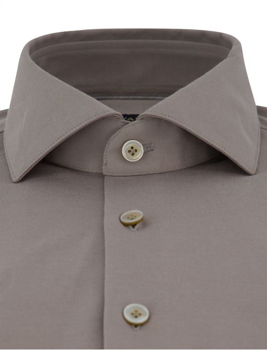 Cavallaro overhemd grijs cutaway boord