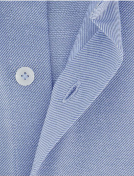 Cavallaro overhemd lichtblauw streepjes cutaway boord
