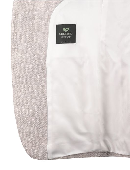 Cavallaro colbert beige slim fit bruine knopen