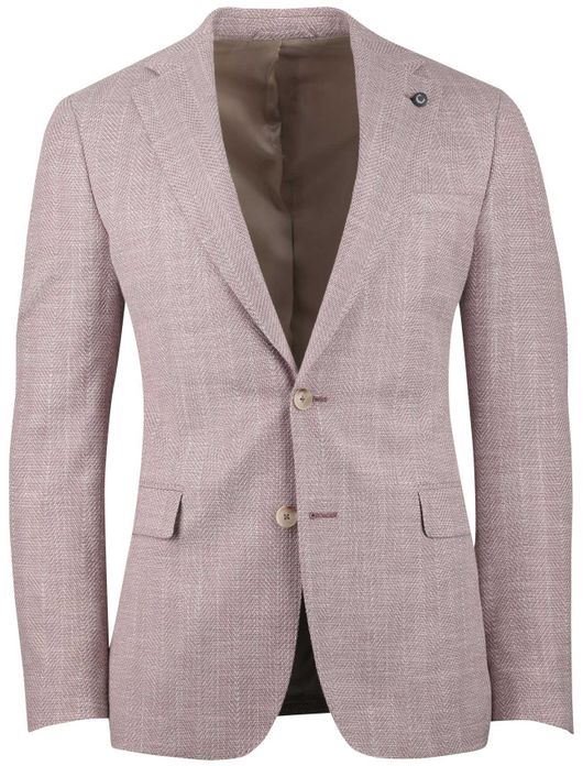 Cavallaro colbert roze effen slim fit