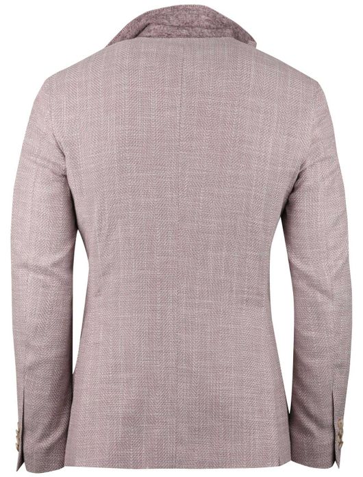 Cavallaro colbert roze effen slim fit