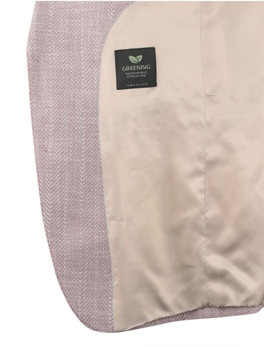 Cavallaro colbert roze effen slim fit