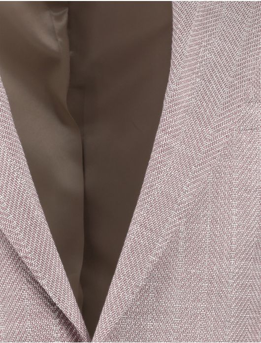 Cavallaro colbert roze effen slim fit