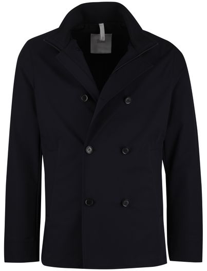 Duno Donkerblauwe half lange mantel zomerjas Duno