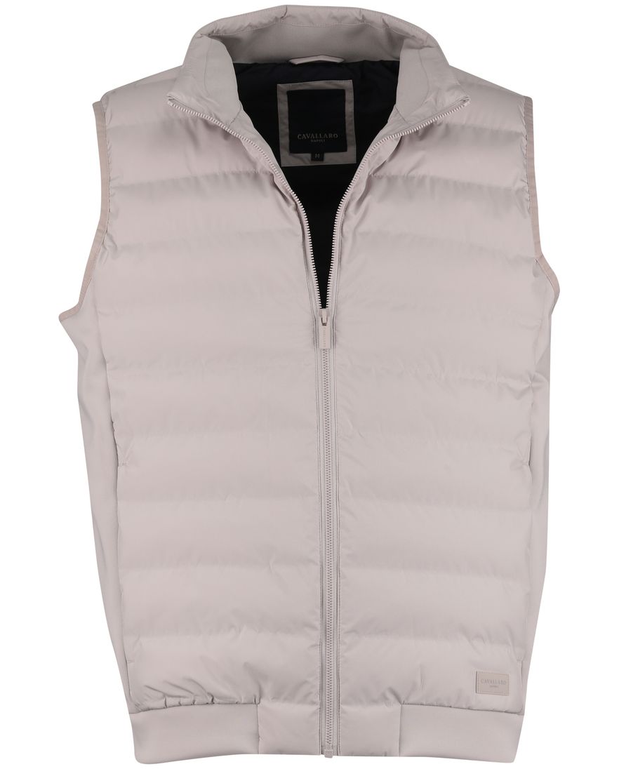 beige bodywarmer Cavallaro normale fit rits