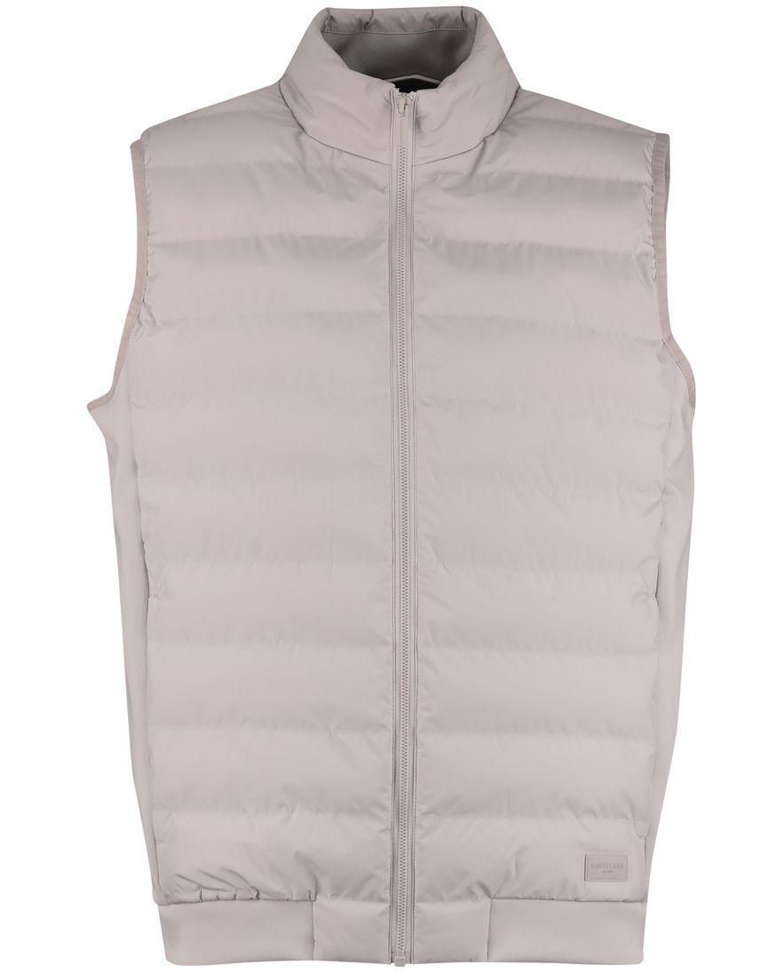 beige bodywarmer Cavallaro normale fit rits