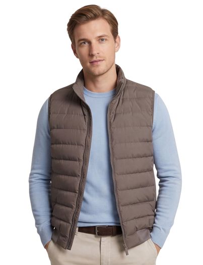 Cavallaro Cavallaro Quintino Bodywarmer rits taupe