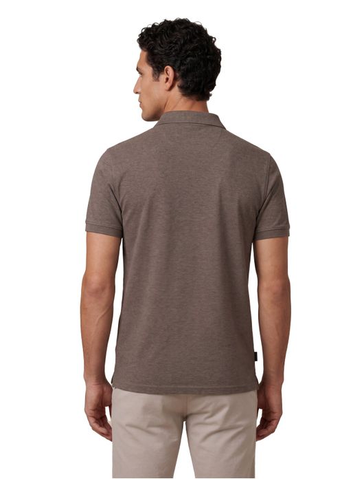 Cavallaro Bavone polo melange taupe