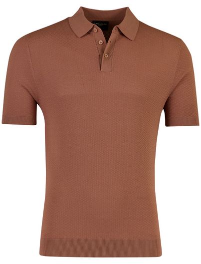 Cavallaro Polo korte mouw Cavallaro Milanio roestoranje 3 knoop