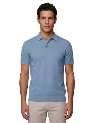 Cavallaro Polo korte mouw Cavallaro Milanio blauw gebreid