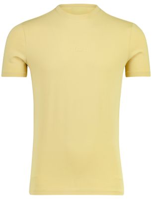Cavallaro Geel t-shirt Cavallaro Bari Tee ronde hals katoen