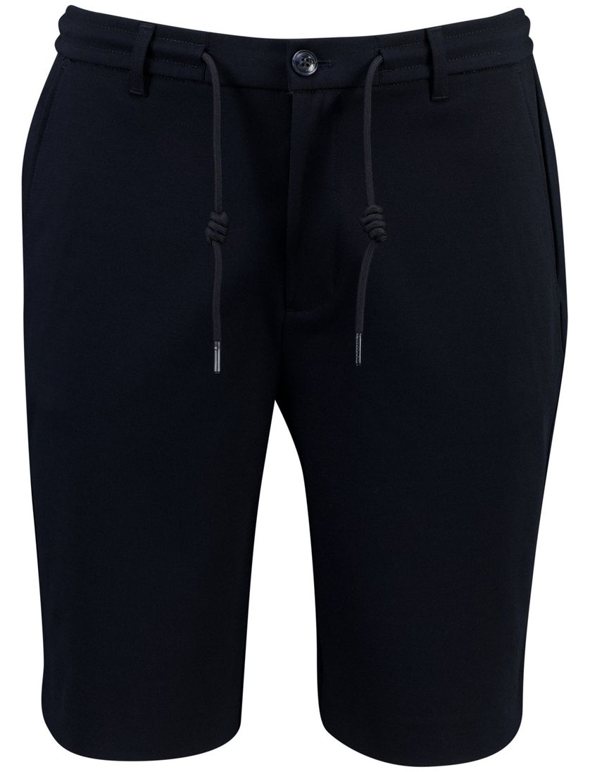 bermuda Cavallaro Zeradino donkerblauw elastische band normale fit