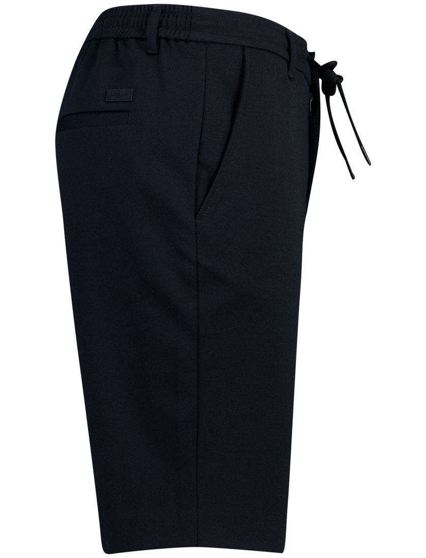 bermuda Cavallaro Zeradino donkerblauw elastische band normale fit