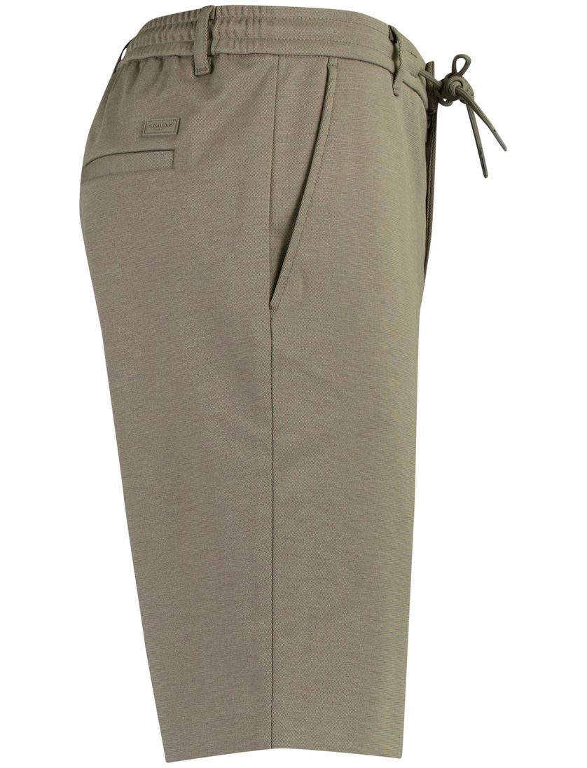 Bermuda Cavallaro Zeradino bruin slim fit elastische band