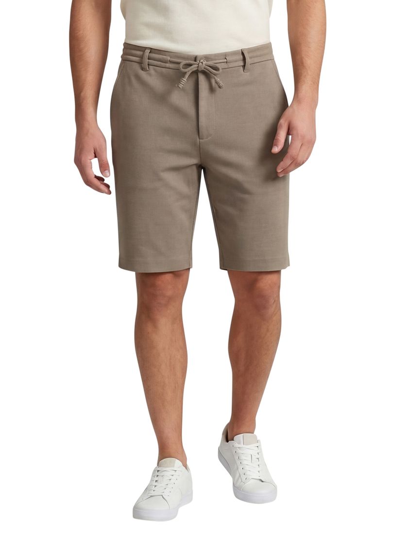 Bermuda Cavallaro Zeradino bruin slim fit elastische band