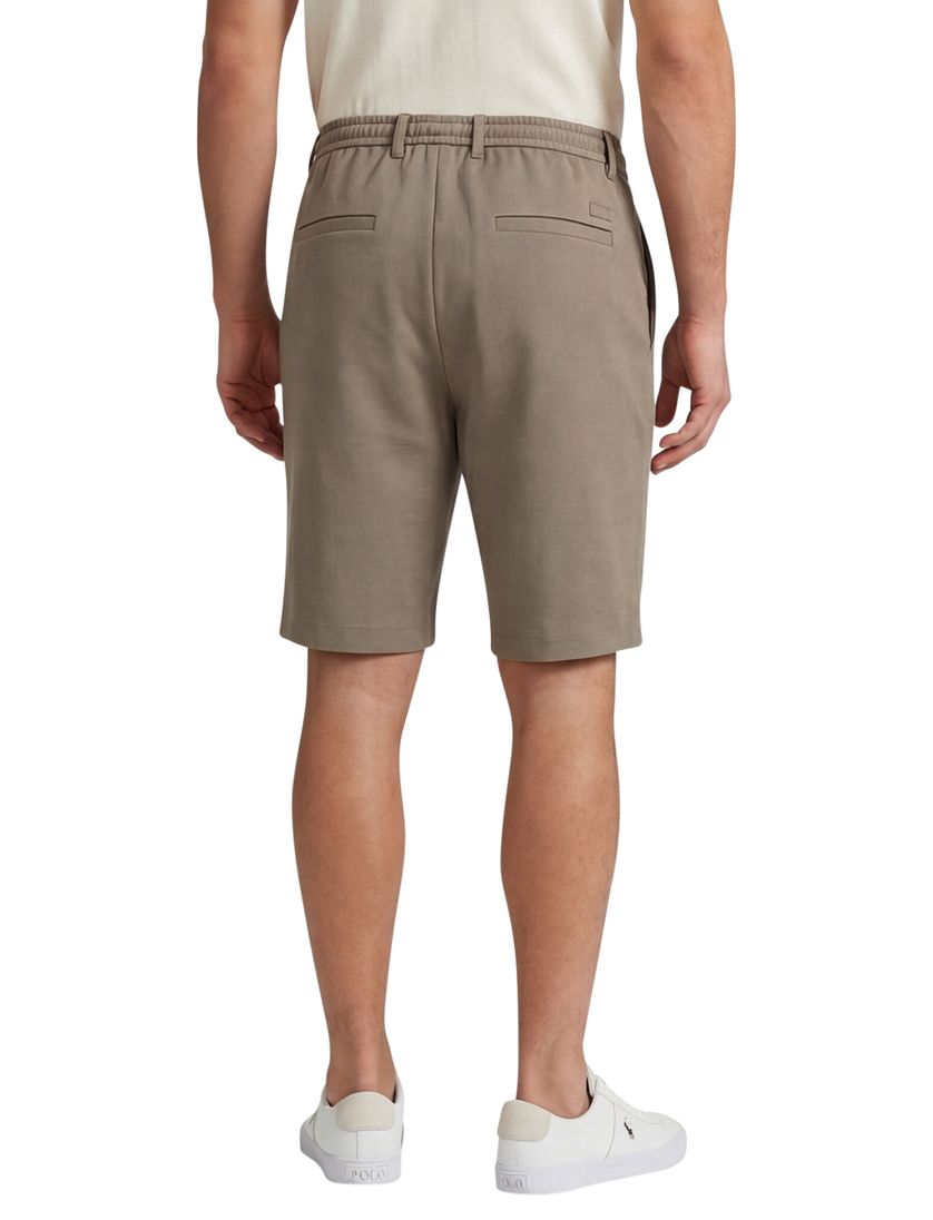 Bermuda Cavallaro Zeradino bruin slim fit elastische band