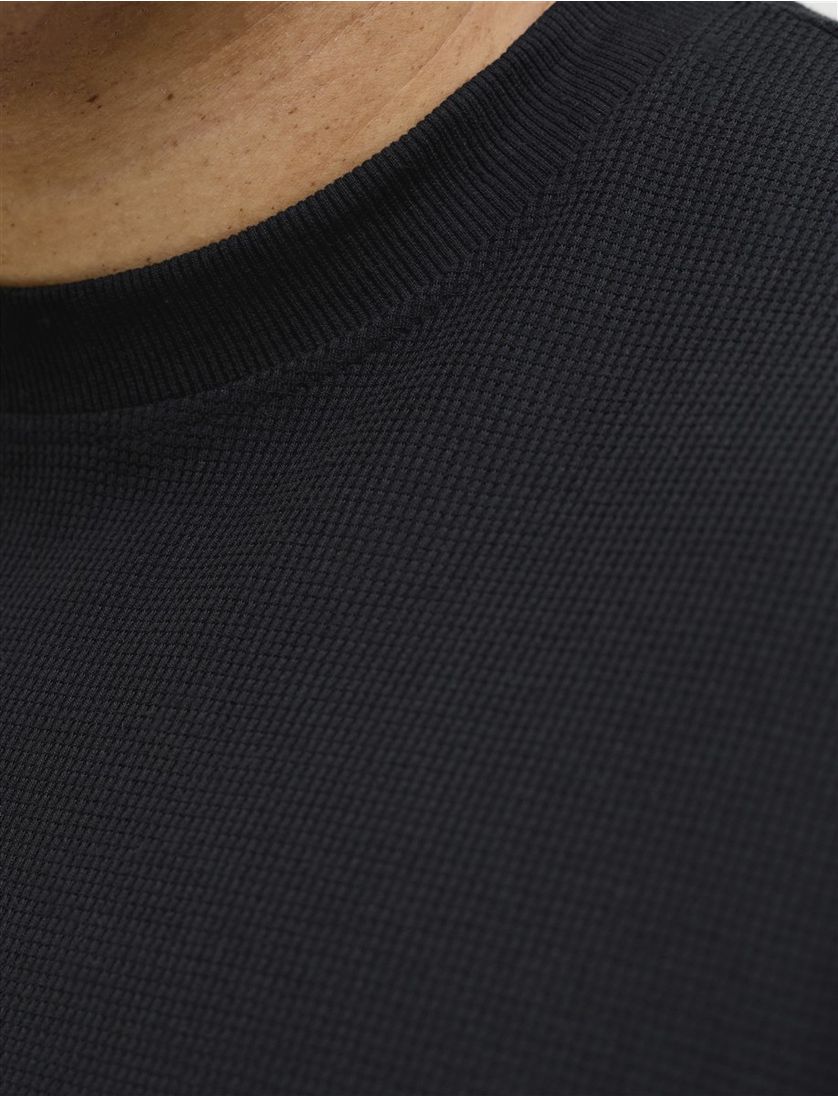 Zwart T-shirt Jack & Jones Plus Size textuur