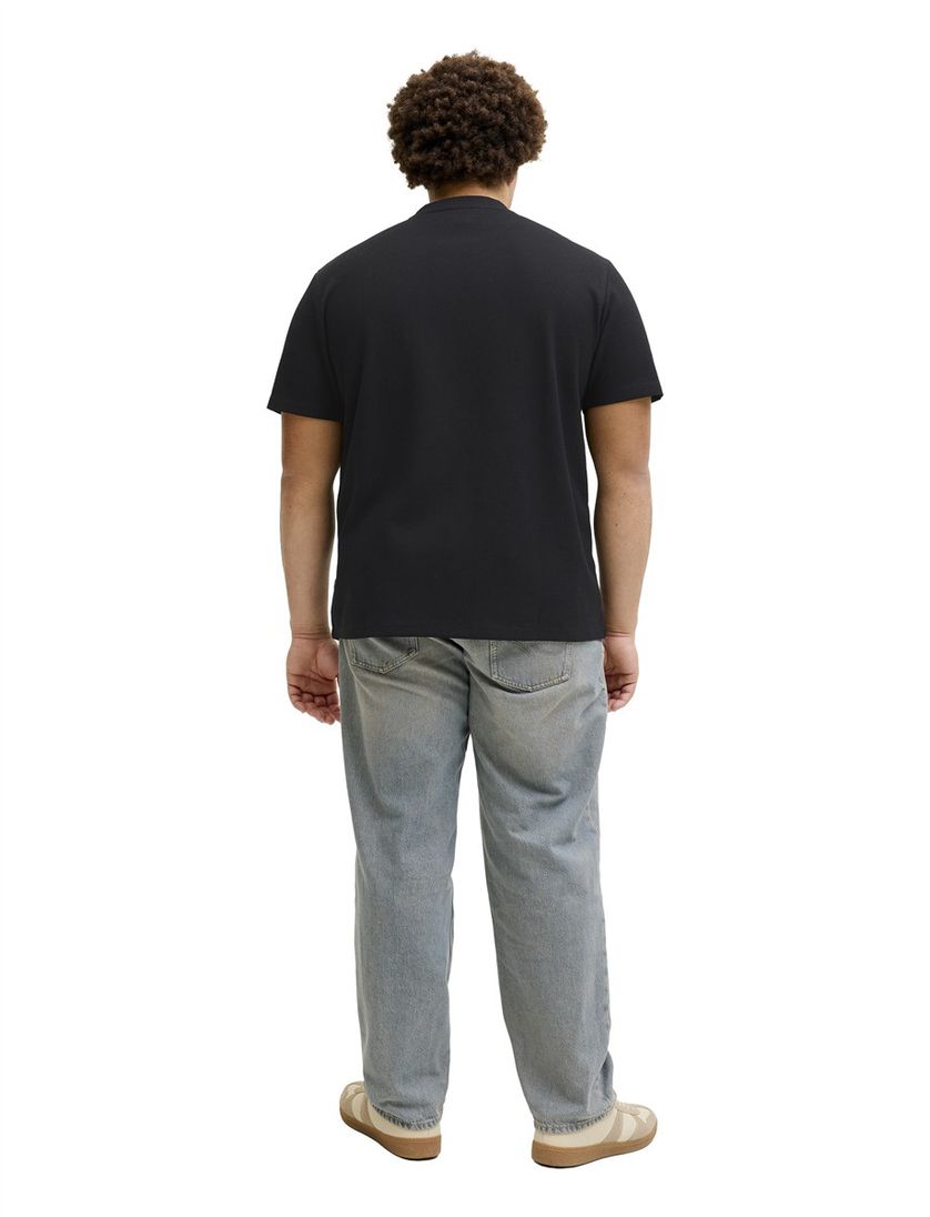 Zwart T-shirt Jack & Jones Plus Size textuur