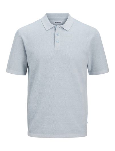 Jack & Jones Poloshirt lichtblauw Jack & Jones Plus Size katoen