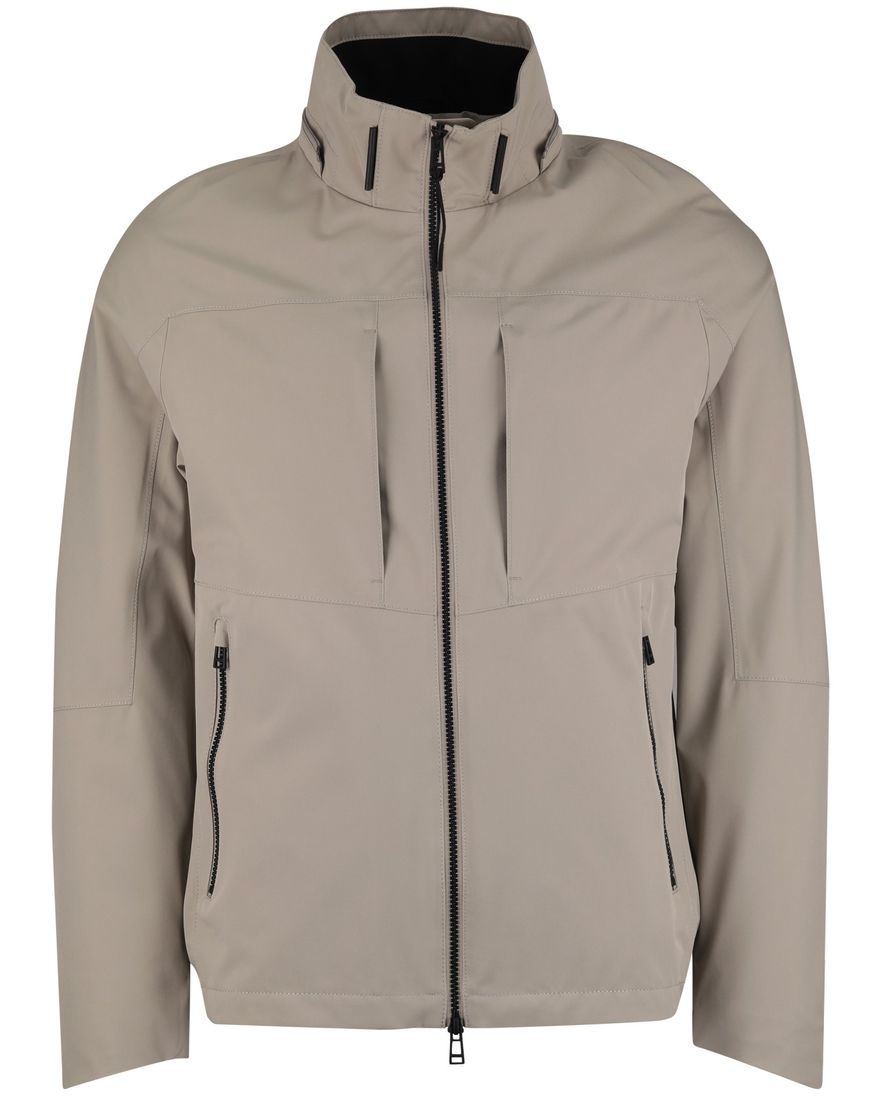 Beige kort windjack Reset normale fit