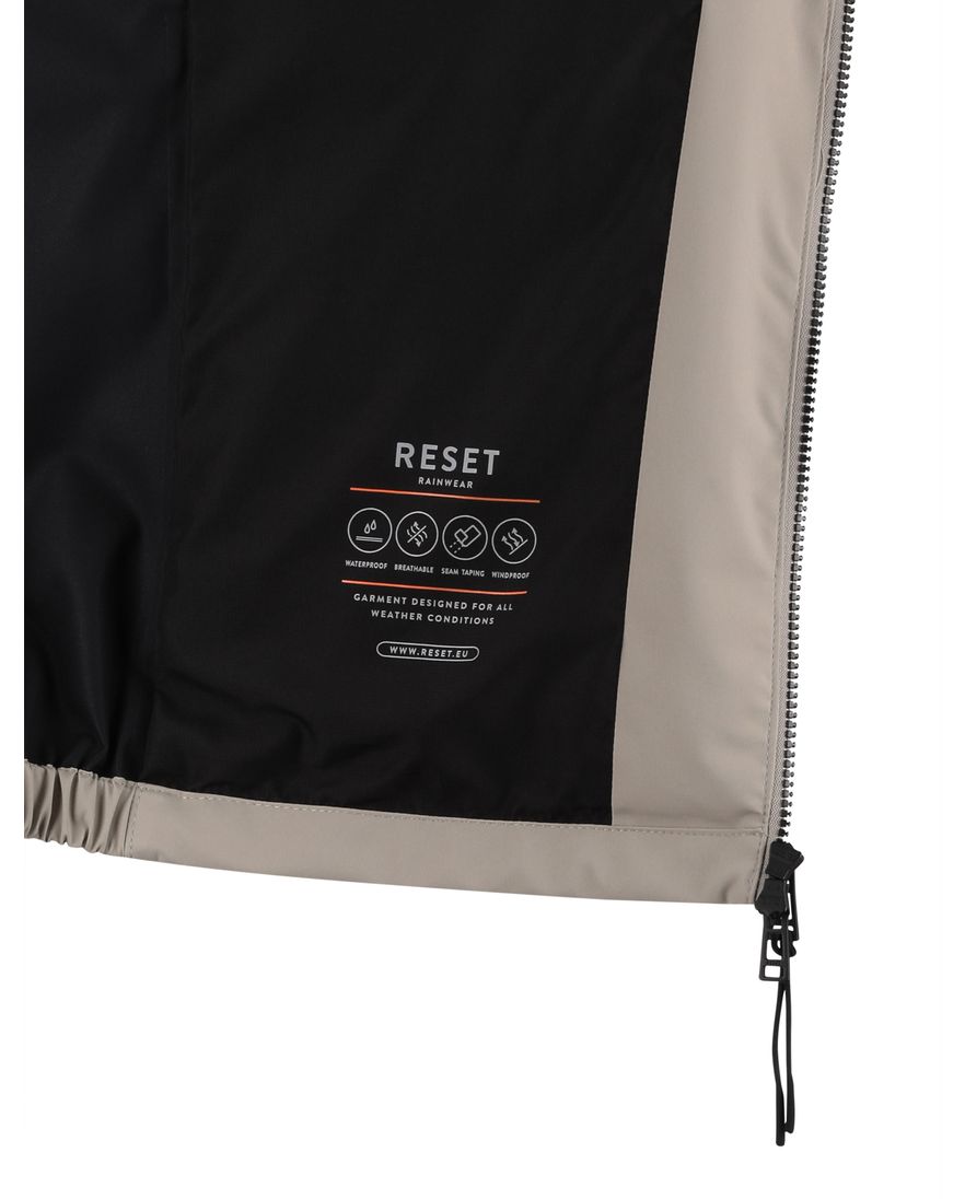 Beige kort windjack Reset normale fit