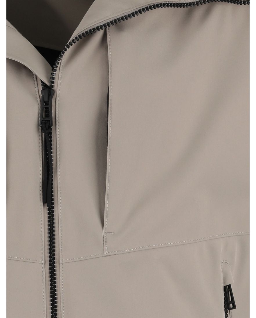 Beige kort windjack Reset normale fit