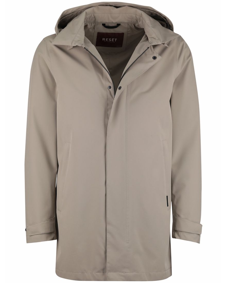 Beige regenjas waterdicht Reset normale fit