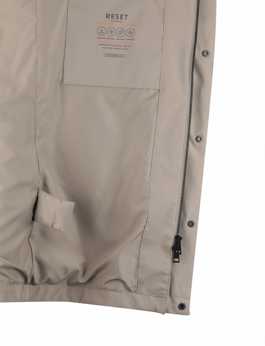 Beige regenjas waterdicht Reset normale fit