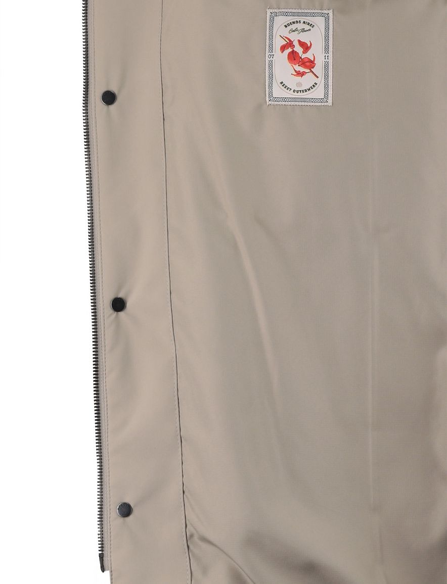 Beige regenjas waterdicht Reset normale fit