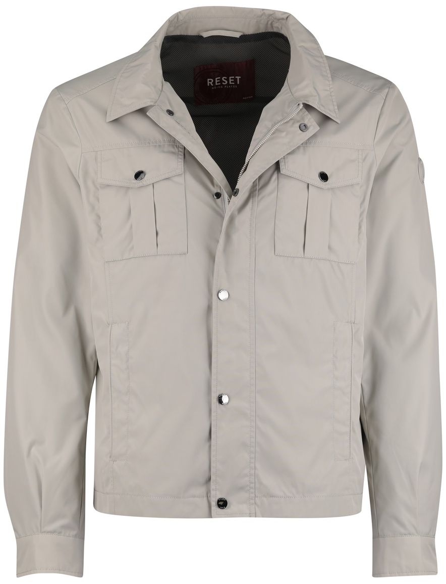 Reset beige zomerjas dubbele borstzak