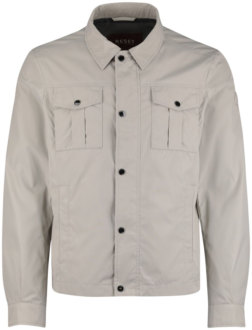 Reset beige zomerjas dubbele borstzak