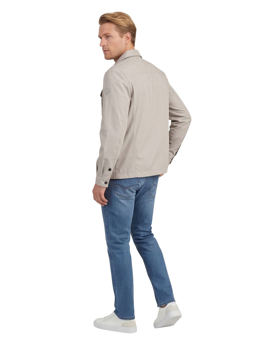 Reset beige zomerjas dubbele borstzak