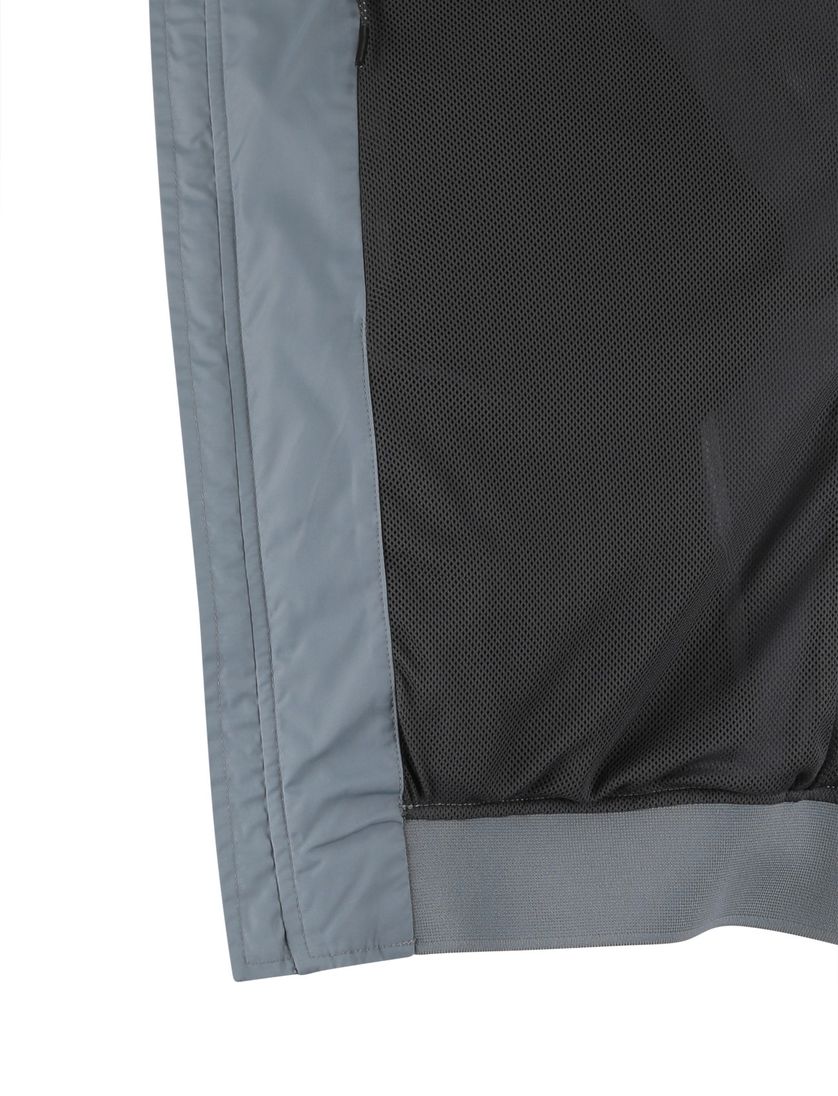 blauwe tussenjas polyester voering Reset Lucas opstaande kraag