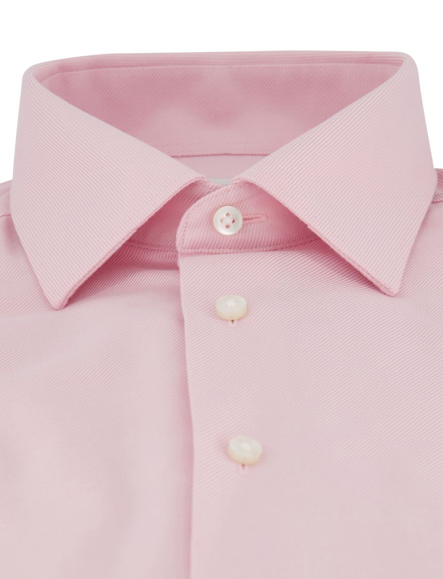 Roze overhemd Eterna Modern fit semi-wide spread boord