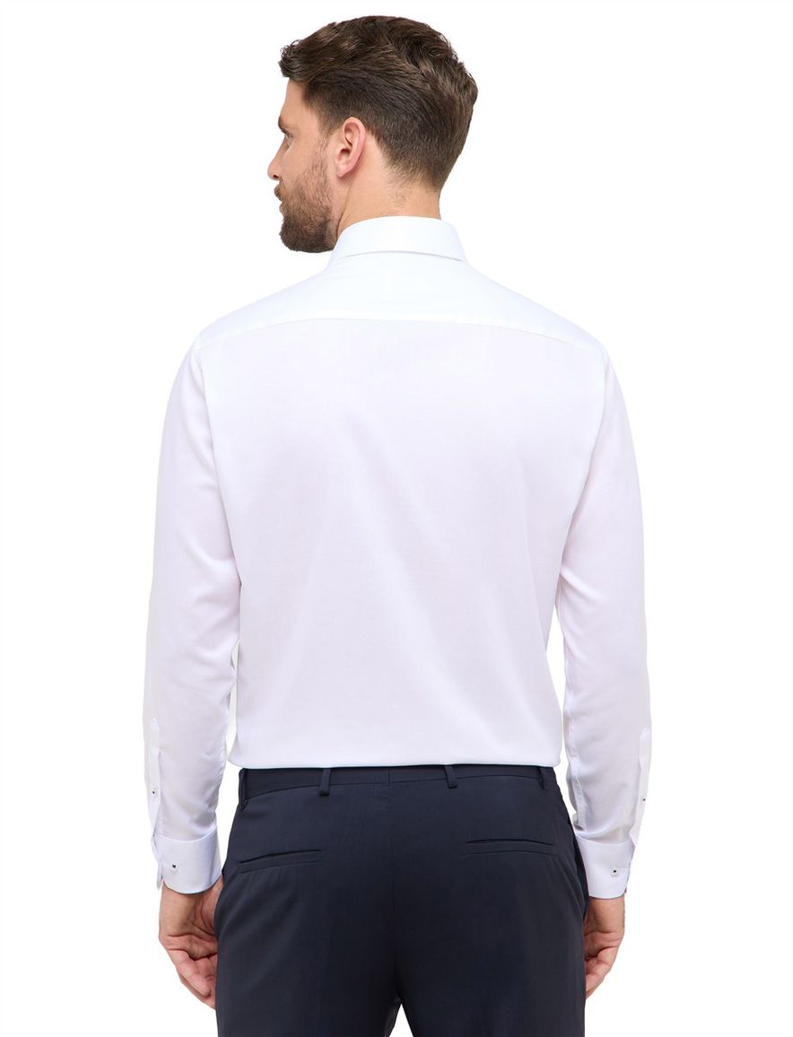 Overhemd rood semi-wide collar Eterna comfort fit