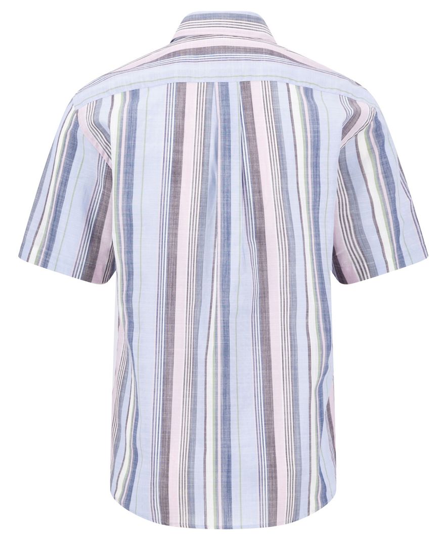 Fynch Hatton overhemd paars gestreept normale fit