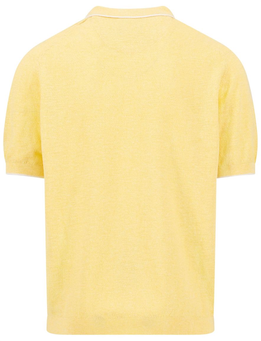 Vrolijke polo Fynch Hatton geel