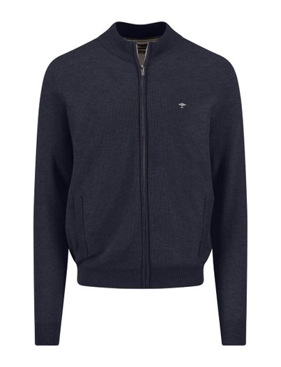 Fynch Hatton Donkerblauw vest Fynch Hatton textuur