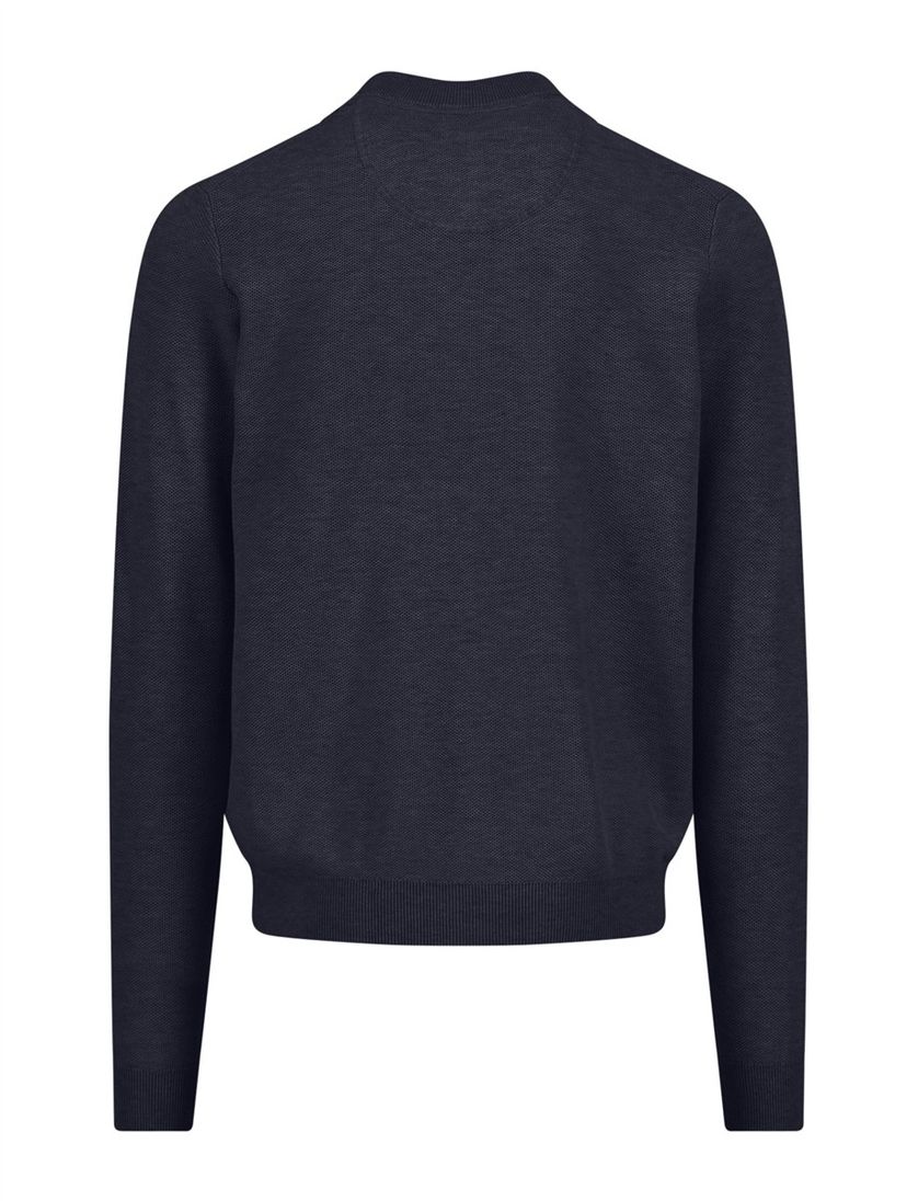 Donkerblauw vest Fynch Hatton textuur