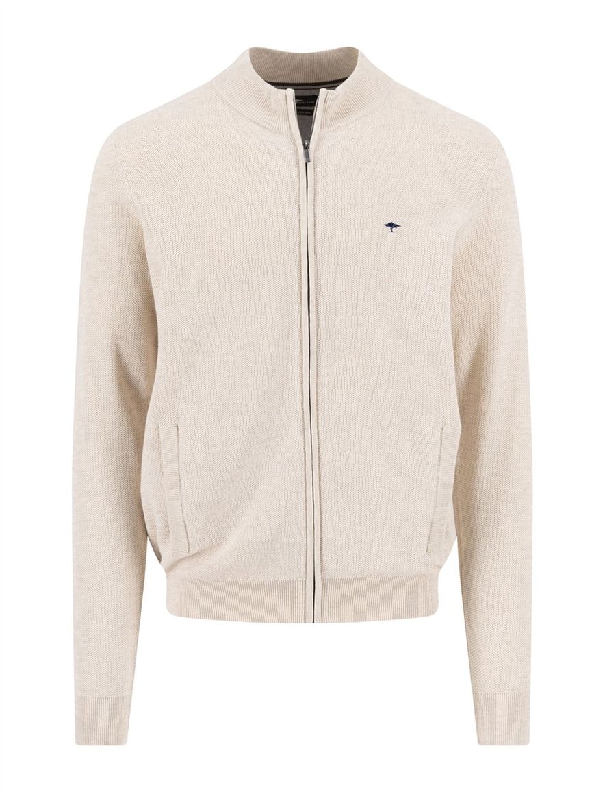 Vest beige Fynch Hatton structuur