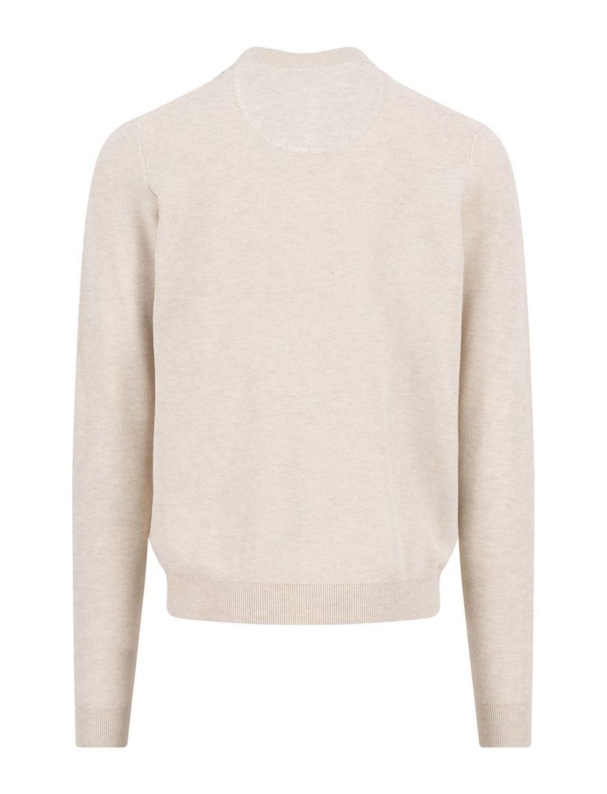 Vest beige Fynch Hatton structuur