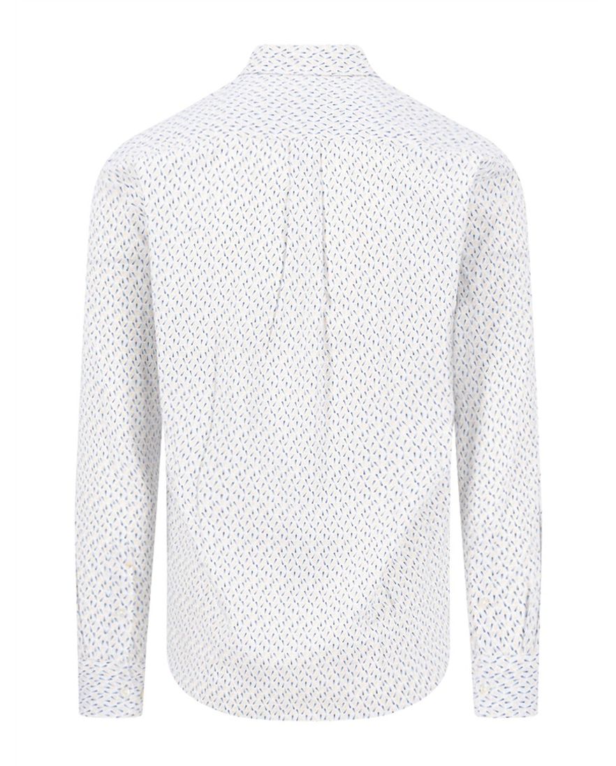 Overhemd wit geprint Fynch Hatton button down