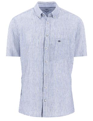 Fynch Hatton Streepjes overhemd Fynch Hatton normale fit blauw